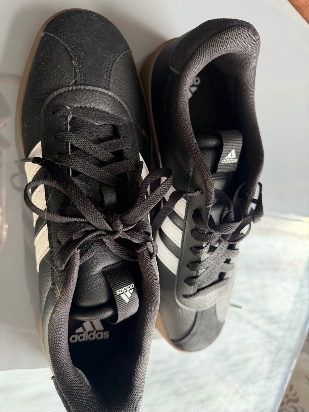 adidas Black and White Classic Low-Top Sneakers